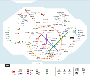 MRT Line Map Singapore
