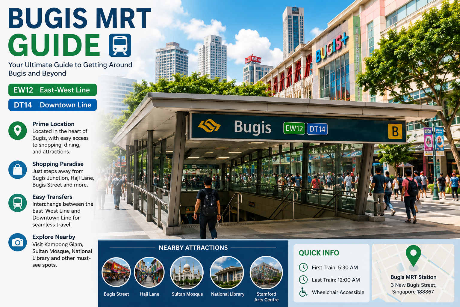 Bugis MRT Guide