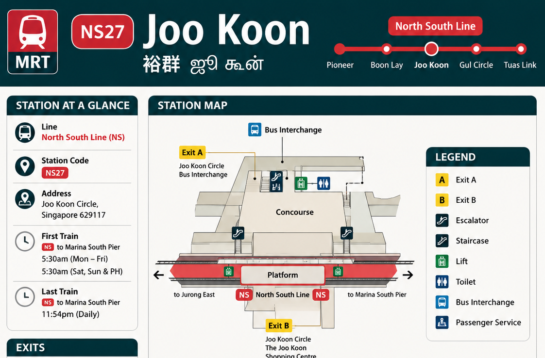 Joo Koon MRT Guide