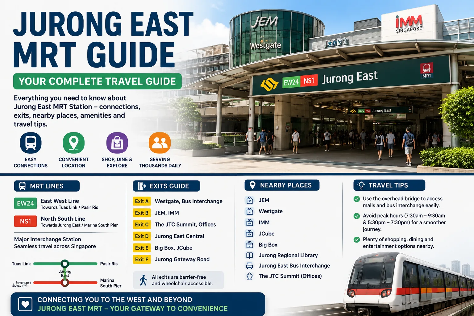 Jurong East MRT Guide 2026: Maps, Exits, Shopping & Travel Tips