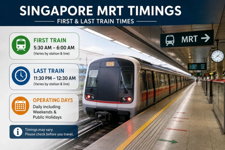 Singapore MRT Timings