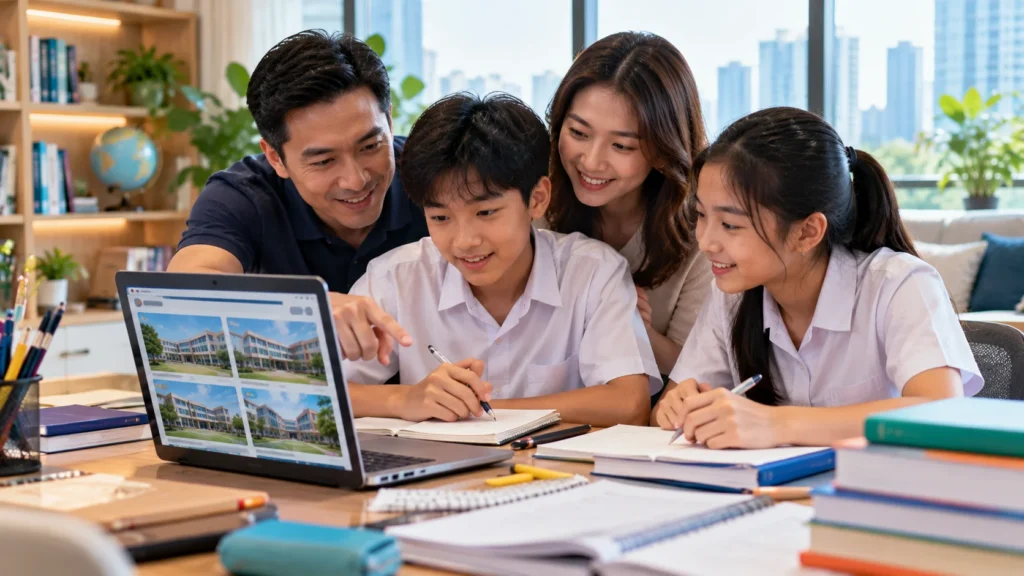 Secondary School Choices After PSLE Singapore Singapore students and parents researching secondary school choices after PSLE